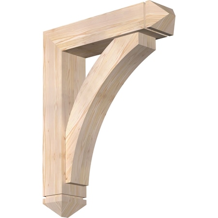 Thorton Arts And Crafts Smooth Bracket W/ Offset Brace, Douglas Fir, 7 1/2W X 32D X 40H